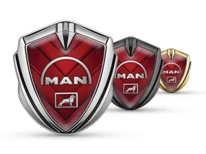 MAN Emblème Métal Insigne Look Minimal Style Universel